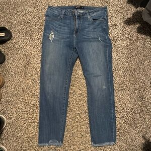 Just black skinny jeans